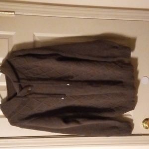 Brown pullover dress hoodie